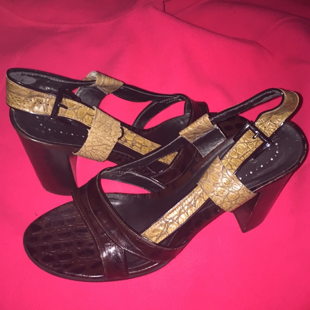 Nine West strappy heels